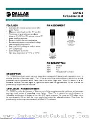 DS1833-5+T&R datasheet pdf MAXIM - Dallas Semiconductor