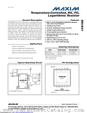 DS1841N+T&R datasheet pdf MAXIM - Dallas Semiconductor