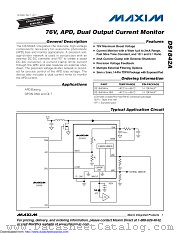 DS1842AN+ datasheet pdf MAXIM - Dallas Semiconductor