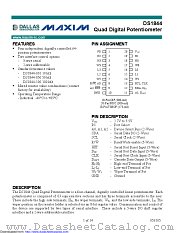DS1844-050+ datasheet pdf MAXIM - Dallas Semiconductor