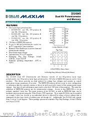 DS1845B-050+ datasheet pdf MAXIM - Dallas Semiconductor