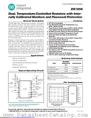 DS1856E-050+T&R datasheet pdf MAXIM - Dallas Semiconductor