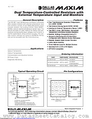 DS1857E-050+ datasheet pdf MAXIM - Dallas Semiconductor