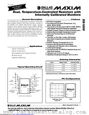 DS1859E-050+ datasheet pdf MAXIM - Dallas Semiconductor