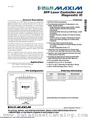 DS1864K datasheet pdf MAXIM - Dallas Semiconductor