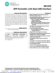 DS1876 datasheet pdf MAXIM - Dallas Semiconductor