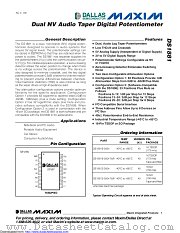 DS1881E-050+T&R datasheet pdf MAXIM - Dallas Semiconductor