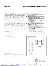 DS18S20/T&R datasheet pdf MAXIM - Dallas Semiconductor