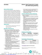 DS1922E datasheet pdf MAXIM - Dallas Semiconductor