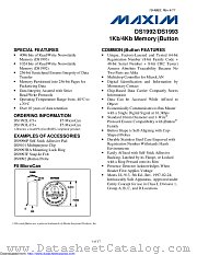 DS1993L-F5+ datasheet pdf MAXIM - Dallas Semiconductor