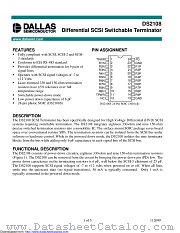 DS2108S+T&R datasheet pdf MAXIM - Dallas Semiconductor