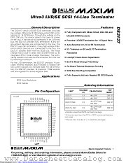 DS2127+ datasheet pdf MAXIM - Dallas Semiconductor