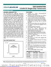DS21354LN+ datasheet pdf MAXIM - Dallas Semiconductor