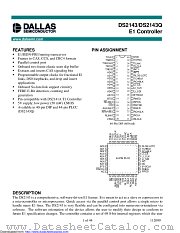 DS2143Q+T&R datasheet pdf MAXIM - Dallas Semiconductor