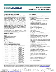 DS21455N+ datasheet pdf MAXIM - Dallas Semiconductor