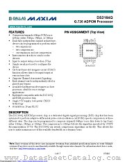 DS2164Q+ datasheet pdf MAXIM - Dallas Semiconductor
