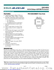 DS2165QN datasheet pdf MAXIM - Dallas Semiconductor
