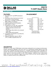 DS2175SN+ datasheet pdf MAXIM - Dallas Semiconductor