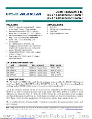 DS21FT44N datasheet pdf MAXIM - Dallas Semiconductor