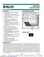 DS21Q43AT+ datasheet pdf MAXIM - Dallas Semiconductor