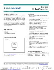 DS21Q58L-W+ datasheet pdf MAXIM - Dallas Semiconductor