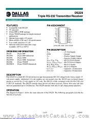 DS229E+ datasheet pdf MAXIM - Dallas Semiconductor