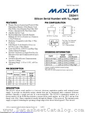 DS2411R-040-00+T datasheet pdf MAXIM - Dallas Semiconductor
