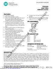 DS2423P+ datasheet pdf MAXIM - Dallas Semiconductor