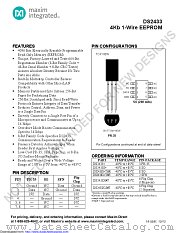 DS2433-600-00 datasheet pdf MAXIM - Dallas Semiconductor