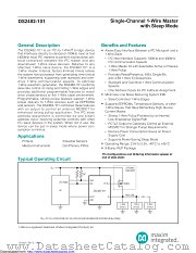 DS2482-101 datasheet pdf MAXIM - Dallas Semiconductor