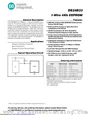 DS24B33S+T&R datasheet pdf MAXIM - Dallas Semiconductor