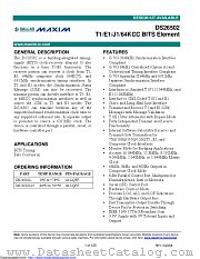 DS26502L+ datasheet pdf MAXIM - Dallas Semiconductor