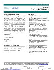DS26503LN+ datasheet pdf MAXIM - Dallas Semiconductor