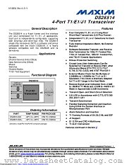 DS26514 datasheet pdf MAXIM - Dallas Semiconductor