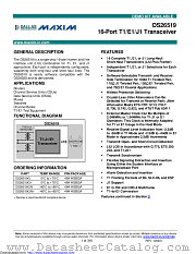 DS26519GNA2 datasheet pdf MAXIM - Dallas Semiconductor