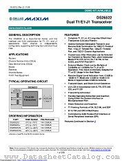 DS26522G+ datasheet pdf MAXIM - Dallas Semiconductor