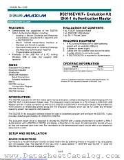 DS2705EVKIT datasheet pdf MAXIM - Dallas Semiconductor