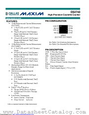 DS2740U+T&R datasheet pdf MAXIM - Dallas Semiconductor