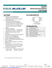 DS2751E+025 datasheet pdf MAXIM - Dallas Semiconductor