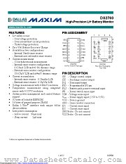 DS2760BE+ datasheet pdf MAXIM - Dallas Semiconductor