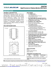 DS2762BX-025/T&R-W datasheet pdf MAXIM - Dallas Semiconductor