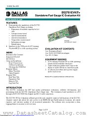 DS2781EVKIT datasheet pdf MAXIM - Dallas Semiconductor
