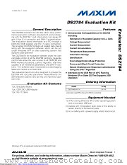 DS2784EVKIT+ datasheet pdf MAXIM - Dallas Semiconductor