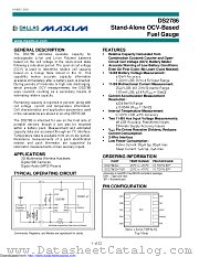 DS2786G-C1+T&R datasheet pdf MAXIM - Dallas Semiconductor