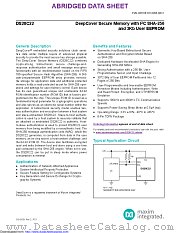 DS28C22Q-W0T+1T datasheet pdf MAXIM - Dallas Semiconductor