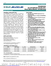 DS28DG02E-3C+ datasheet pdf MAXIM - Dallas Semiconductor