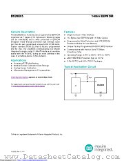 DS28E05R+T datasheet pdf MAXIM - Dallas Semiconductor