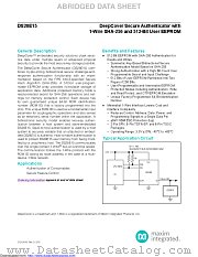 DS28E15Q-W20+1T datasheet pdf MAXIM - Dallas Semiconductor