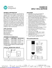 DS28EC20+T datasheet pdf MAXIM - Dallas Semiconductor