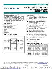 DS3154NB1 datasheet pdf MAXIM - Dallas Semiconductor